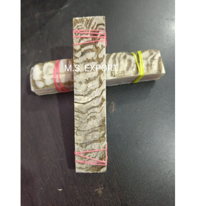 Manche de couteau en corne de mouton écologique, matériau organique, naturel, fait main, haute qualité, durable, taille personnalisée, style antique, motif cœur - Product Image 6