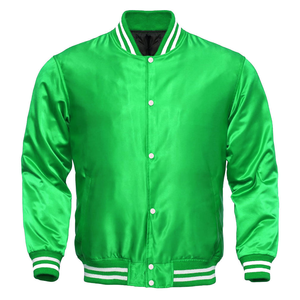 Chaquetas Varsity de Satén para Hombre al por Mayor 2025, Chaqueta de Béisbol Universitaria y de Colegio con Logotipo Personalizado para Hombre - Product Image 2