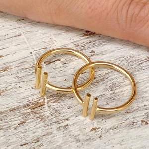 Anillo de nudillo de Plata de Ley 925 chapado en oro de 24 quilates con piedras preciosas naturales, juego clásico de rubí para fiestas de boda de mujer - Product Image 1