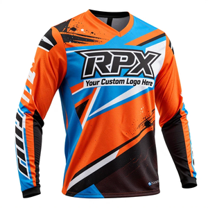 Jersey de Motocross de Poliéster Personalizado de Última Generación, Jerseys Todoterreno, Ropa Exclusiva para Motociclismo y Automovilismo - Product Image 4