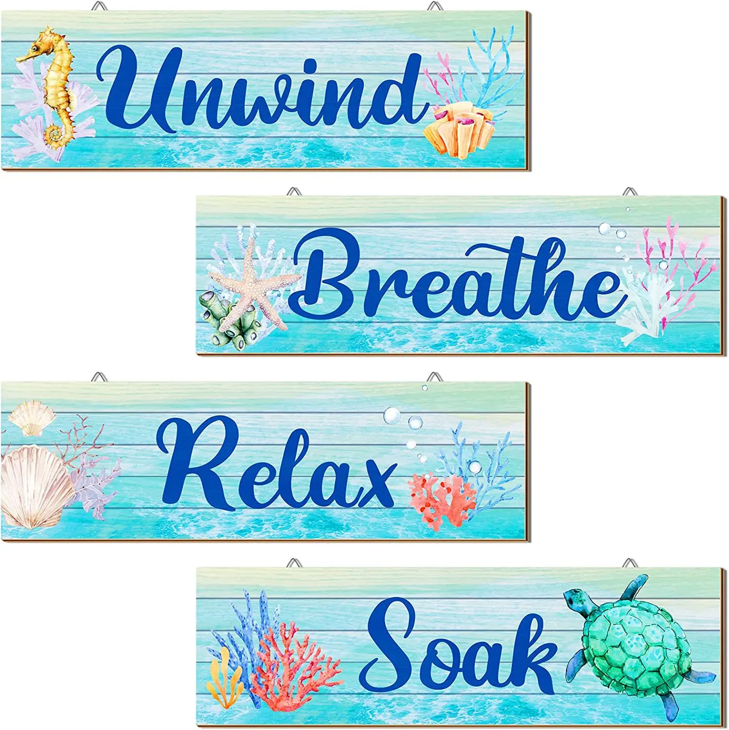 Summer Wooden Hanging Sign Ocean Atmosphere Wall Decor Amazon Living Room Wall Decor Room Decoration