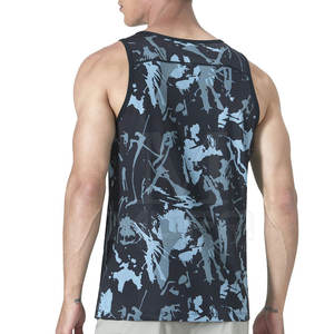 Camiseta sin Mangas para Hombre, Color Sólido, Personalizada al por Mayor, Tejido Transpirable, Ropa Deportiva Informal, 100% Algodón - Product Image 3