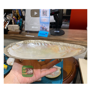 Plat de service en nacre naturelle fait à la main à bas prix pour la présentation de bijoux et la décoration intérieure - Product Image 4