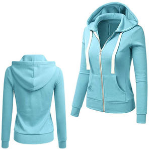 Sweat à capuche zippé pour femme, personnalisé, coupe oversize, entièrement zippé, en coton biologique 100% molleton velours, réfléchissant, écologique, hiver, décontracté - Product Image 3