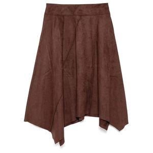 Nouvel arrivage de jupe femme taille haute en cuir véritable Vintage Midi haute qualité hiver saison mode Pakistan - Product Image 1