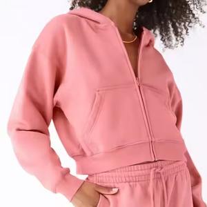 Sudaderas con capucha de calle Vintage para mujer, conjunto de 2 piezas con hombros caídos, pantalones para correr, sudadera con pantalones de chándal, sudaderas con capucha en blanco de gran tamaño - Product Image 4