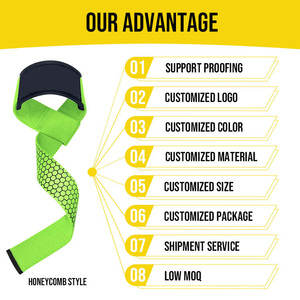 Correas de Muñeca para Entrenamiento de Gimnasio, Fitness y Culturismo, Resistentes, Transpirables, de Neopreno, Antideslizantes, para Levantamiento de Pesas - Product Image 2