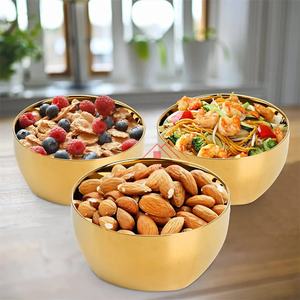 Bol de service Antique en laiton pour centre de table, Design classique, nouveau bol de service rond pour les hôtels, en promotion, Unique - Product Image 2