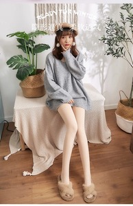 Winter Warm Leggings for <b>Women</b> Translucent Pantyhose Fleece <b>Tights</b> Thermal <b>Wool</b> Sock Pants Elastic Sexy High Waist Stockings - Product Image 4