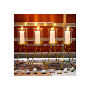 Bougeoir en métal de luxe Meilleur fini Nouveau design Bougeoir en métal Chandelier pour la décoration de la maison Qualité supérieure - Product Image 5