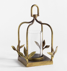 Classic <b>Silver</b> Hanging <b>Lantern</b> Glass Iron Design with Stand for Pillar Candle for Home Decor Christmas Festivities Weddings - Product Image 6