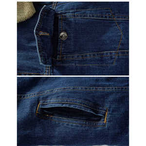 Veste en jean de rue haute pour hommes, veste en jean de couleur unie décontractée pour hommes, nouveaux articles, vestes en jean coupe-vent respirantes pour hommes, vente en gros - Product Image 5