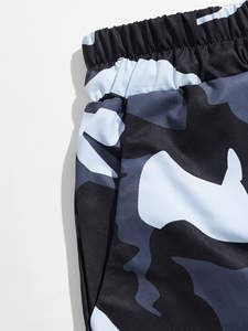 OEM de alta calidad de los hombres pantalones cortos para correr de camuflaje multicolor cómodo transpirable diseño fresco de moda Pantalones cortos sólidos - Product Image 4