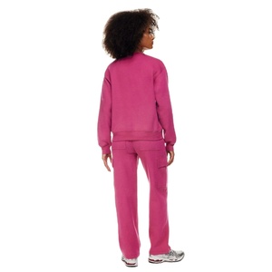 OEM-Sudadera lisa de cuello redondo para mujer, ropa para Parte Superior Femenina, con diseño de logotipo de marca personalizado, en color blanco, venta de fábrica - Product Image 6