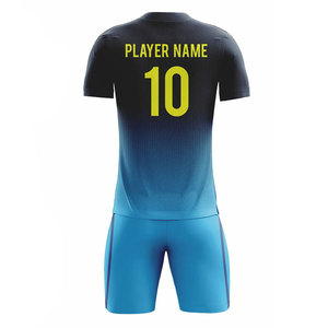 Logo personnalisé 100% polyester uniformes de football vêtements d'entraînement de football en plein air meilleure qualité uniformes de football - Product Image 3