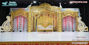 Gujarati-Mandap FRP Vidhi para boda, diseño FRP de madera, FRP, para bodas hindúes, ceremonia de boda, interior, asequible - Product Image 5