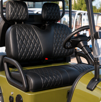 Voiturette de golf électrique 4 places UCB-12 avec pneus tout-terrain, capacité de charge élevée, véhicule de luxe pour quartier résidentiel, directement de l'usine