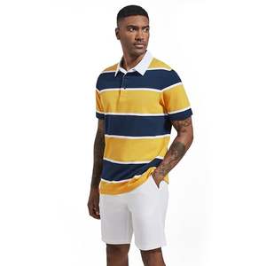 Haute qualité 4XL hommes été pour polos surdimensionné à manches courtes T-shirts décontractés conceptions imprimées en 3D motif solide - Product Image 1