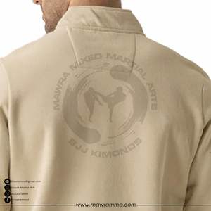 Sudadera con Media Cremallera y Logotipo Bordado Personalizado, OEM, Alta Calidad, Invierno, Unisex, Gruesa, 100% Algodón, Ropa Ecológica - Product Image 5