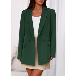 Trajes de Hombre para Oficina, Estilo Casual de Negocios, Chaquetas de Manga Larga con Solapa y Bolsillos, Blazers Cruzados, Esmoquin de Lino/Algodón, 2026 - Product Image 6