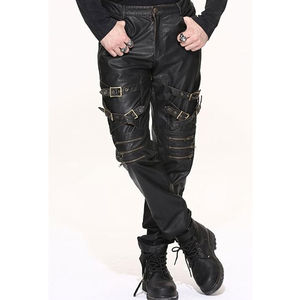 กางเกงยีนส์ลำลองสีทึบสำหรับผู้ชายกางเกงลายพลัสไซส์ระบายอากาศได้ดีออกแบบเองสำหรับฤดูหนาว - Product Image 5