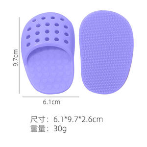 Nuevo cepillo de silicona con orificios para lavar la cara, con cerdas suaves personalizadas, mini cepillo de dedo para limpieza facial y eliminación de puntos negros - Product Image 5