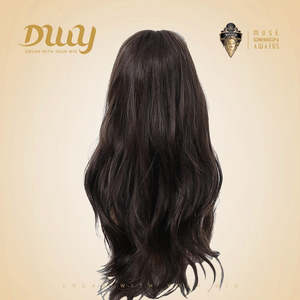 วิกผมสังเคราะห์แบบไม่ต้องใช้กาว Calla-DWY ขนาด 24 นิ้ว สีน้ำตาลเย็น สำหรับผู้หญิง ผมยาวลอนลึก ดูสมจริง - Product Image 3