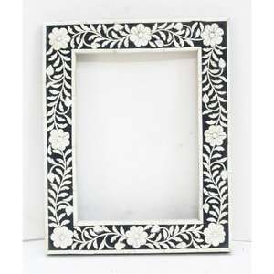 Cadre photo carré en os incrusté de style accent, décoration de table, artisanat, décoration moderne, objets décoratifs muraux - Product Image 3