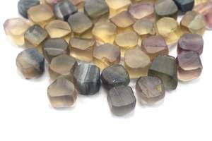 Piedras preciosas sueltas cortadas a mano de alta calidad de 25 piezas de 10-12 MM de fluorita natural para la fabricación de joyas - Product Image 4