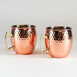 Hammered Design Coffee <b>Mug</b> <b>Large</b> Selling Copper <b>Mug</b> Outdoor and Indoor Drinkware Authentic Design Durable Drink Cup Aura Moscow - Product Image 5