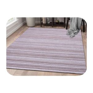 Produits les plus vendus Tapis plat en coton rayé Tapis de sol traditionnel à tisser pour décoration de chambre à coucher confortable Planchers de bureau - Product Image 3