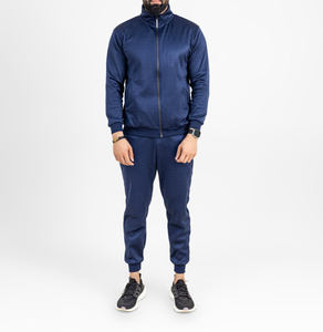 Conjunto Deportivo de Felpa con Cremallera para Hombre, Color Liso, Transpirable, Elegante, Estampado, 100% Algodón para Invierno, Ropa OEM Directo de Fábrica - Product Image 1