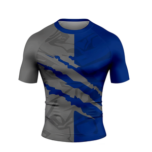 Vente en gros Rashguard de Jiu Jitsu sans Gi BJJ Grappling Compression Top Logo personnalisé Vêtements de sport Fabriqué au Pakistan - Product Image 2