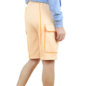Pantalones cortos de gimnasio activos de alta calidad para hombre, algodón transpirable/poliéster, cierre con cordón, estilo estampado informal, pana de cintura media - Product Image 4