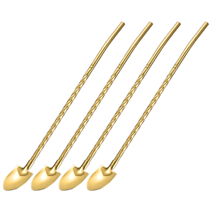 Cuchara de barra de latón personalizada, accesorios para Bar, artesanía, herramienta de camarero para cóctel, cuchara mezcladora agitadora - Product Image 1