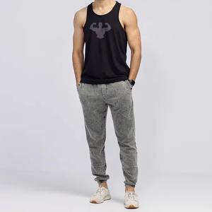 Débardeur pour homme avec logo personnalisé du meilleur fabricant Gym Fitness Workout Shirt Spandex Custom Design Men Tank Top Singlet - Product Image 2