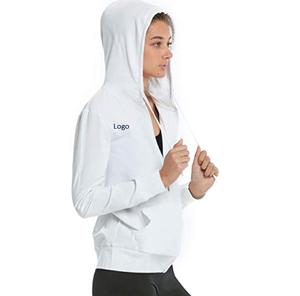 เสื้อแจ็คเก็ตหมวกผ้าฝ้ายซิปขึ้นสําหรับผู้หญิงขายร้อน เสื้อฮู้ดผ้าฝ้ายตลอดทั้งปีที่สมบูรณ์แบบราคาถูกและสะดวกสบายจากโรงงาน - Product Image 1