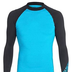 Fabricante de calidad y venta al por mayor personalizado rash guard manga larga rashguard LICRA camiseta para hombres - Product Image 1