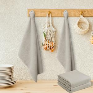 Custom Designed 100% Cotton One Sided Terry <b>Towel</b> Set Checkered Woven Bamboo Dish <b>Kitchen</b> <b>Towels</b> for Home & Commercial Use - Product Image 1