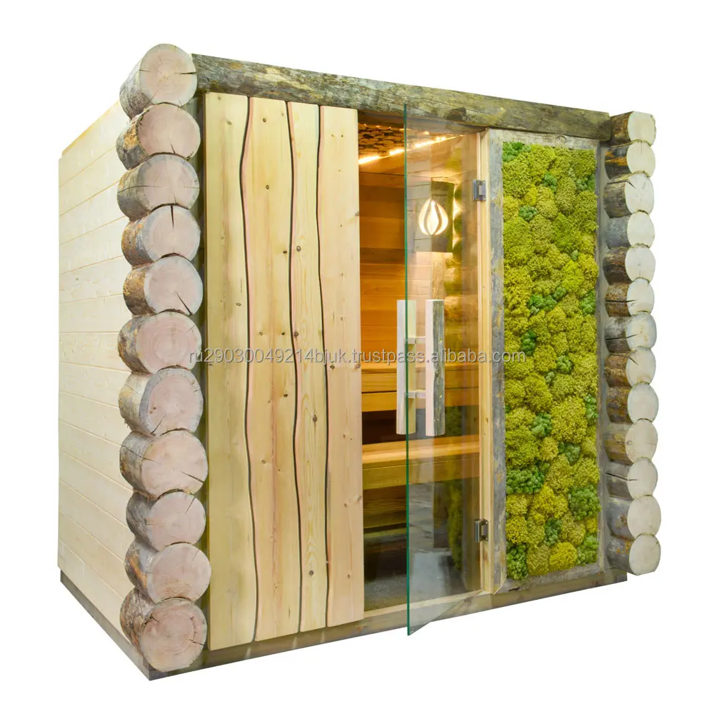 Fabricant Kelo cabine de Sauna en bois pour SPA et maison, arbre de pin naturel, vente en gros