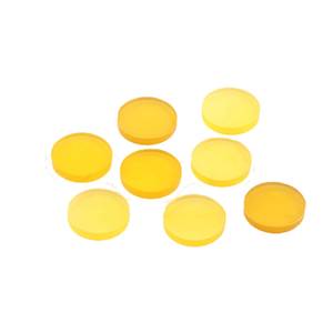 มาใหม่12มม. เรียบควอตซ์ Cabochon พลอยสีเหลืองคาลซิโดนีธรรมชาติหลวมสำหรับทำเครื่องประดับ - Product Image 3