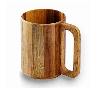 Tasse à café solide en bois avec isolation Design unique fait à la main fabriqué en inde tasse à thé à café tasse à café en bois - Product Image 2