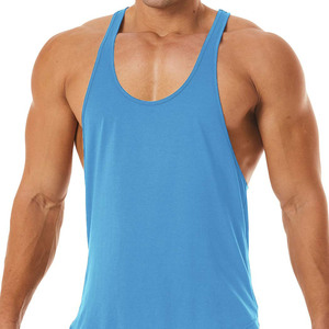 Camiseta sin mangas para hombre con logotipo personalizado con alta calidad/servicio OEM Camiseta sin mangas de entrenamiento transpirable para hombre - Product Image 2