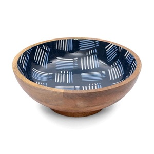 Meilleur bol de service à salade de légumes de qualité utilisé pour la pièce maîtresse de table Bol en bois imprimé numérique Design attrayant - Product Image 1