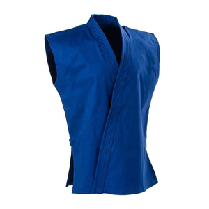 Comprar trajes de Karate hechos a medida para hombre nuevo estilo sin mangas uniforme de Karate 100% tela de algodón logotipo personalizado trajes de Karate 2025 - Product Image 6