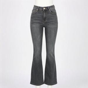 Jeans pour femmes à jambes larges de haute qualité en gros, pantalon rétro ample personnalisé, denim délavé, tendance de la mode, pantalon pour femmes - Product Image 1