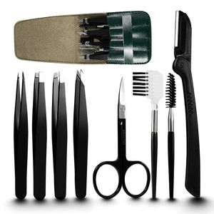 Facial Hair Shaper Remover <b>Eye</b> <b>Brow</b> <b>Trimmer</b> 5 In 1 Portable Eyebrow <b>Trimmer</b> With Pu Bag New Arrival Comfortable Eyebrow Tweezers - Product Image 6