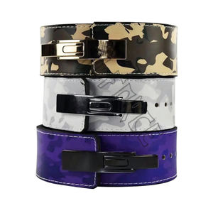 Cinturón de Levantamiento de Pesas Ajustable, Palanca de Hebilla Rápida de Cuero, Equipo de Protección para Deportes, Levantamiento de Pesas, Culturismo, Soporte de Cintura para Fitness - Product Image 1