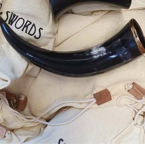 Cuerno para beber de búhos, bocina sin procesar para vajilla, tamaño personalizado y pulido, decoración del hogar, bocina para beber, pieza en venta - Product Image 2