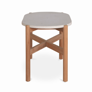 Elegante mesa auxiliar Ovalada para el hogar Funcionalidad elegante de Indonesia para muebles de sala de estar - Product Image 3